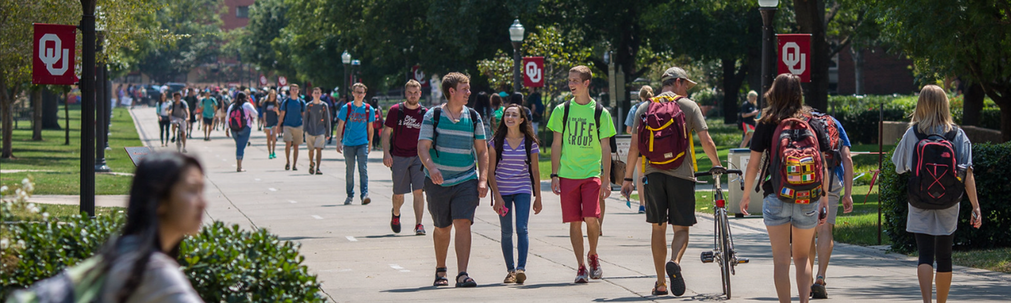 Students at the South Oval 