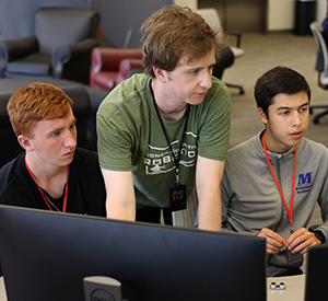 Students experiment with different programming languages during Engineering Days.