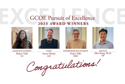 Four 2023 Pursuit of Excellence Award Winners.