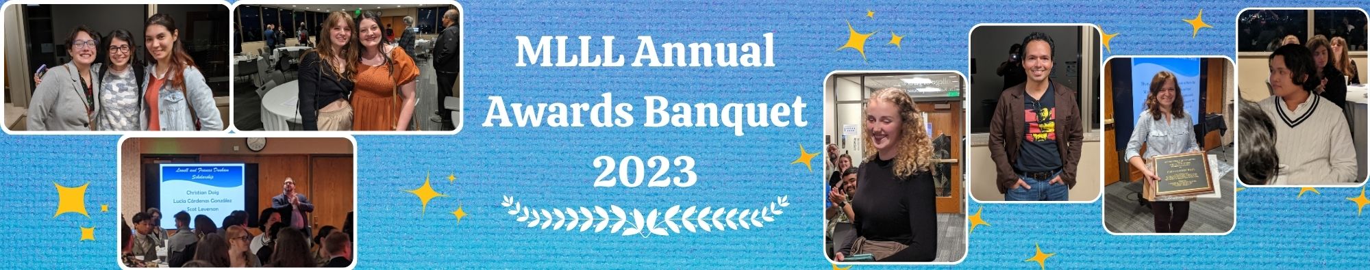 Banner showing pictures from MLLL Awards Banquet.