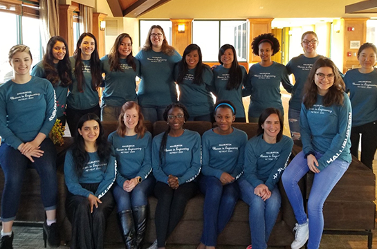 Group participants of the Women in Engineering Retreat