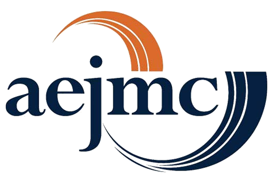 AEJMC (Association for Education in Journalism and Mass Communication) logo.