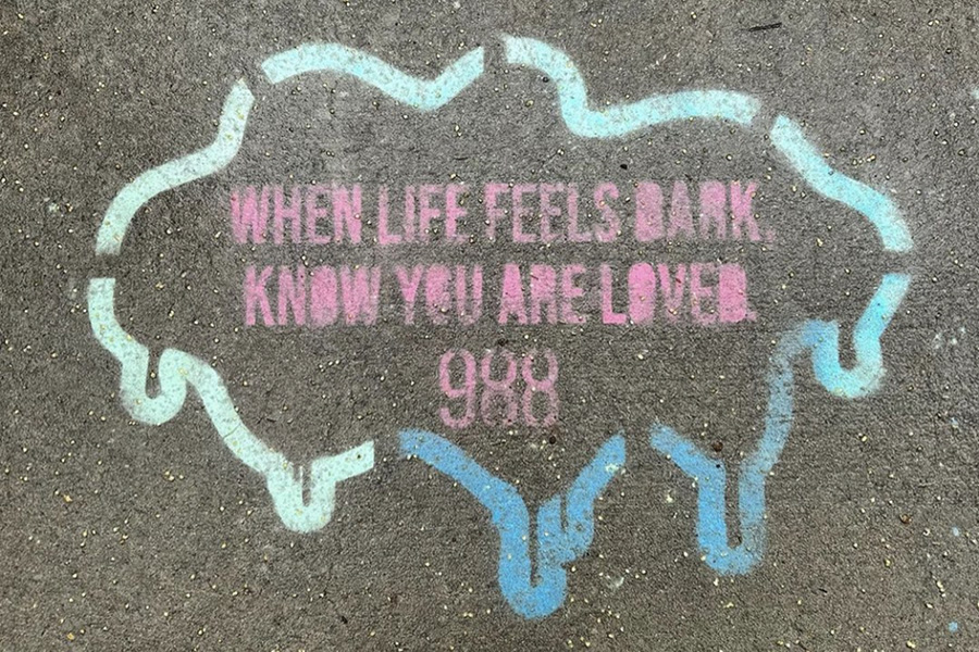 Advertisement for 988: When life feels dark, know you are loved. 988.