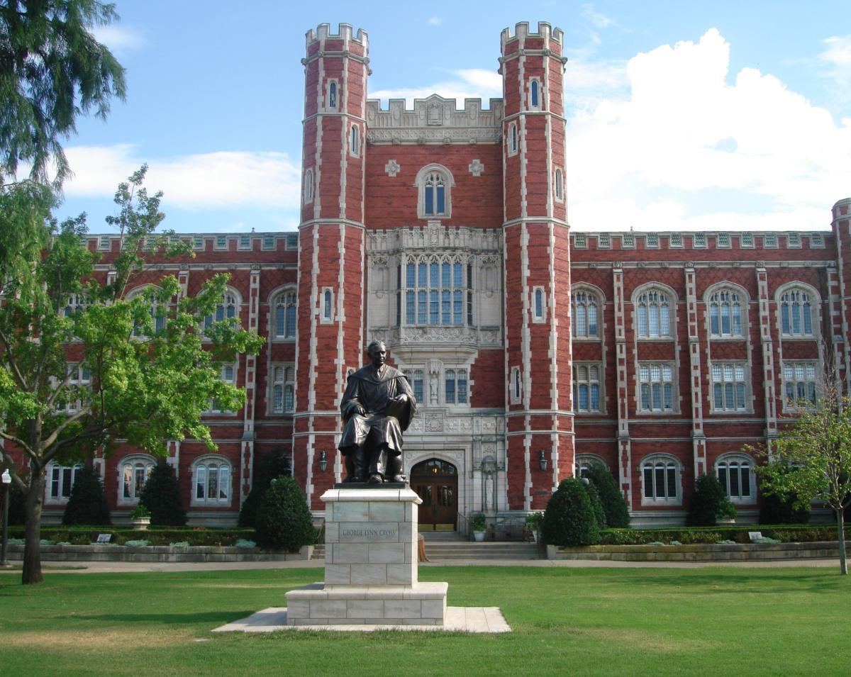 Evans Hall on the University of Oklahoma campus