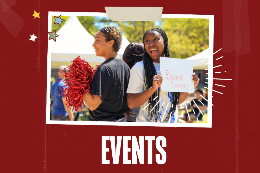 Events card depicting Students at a rally.