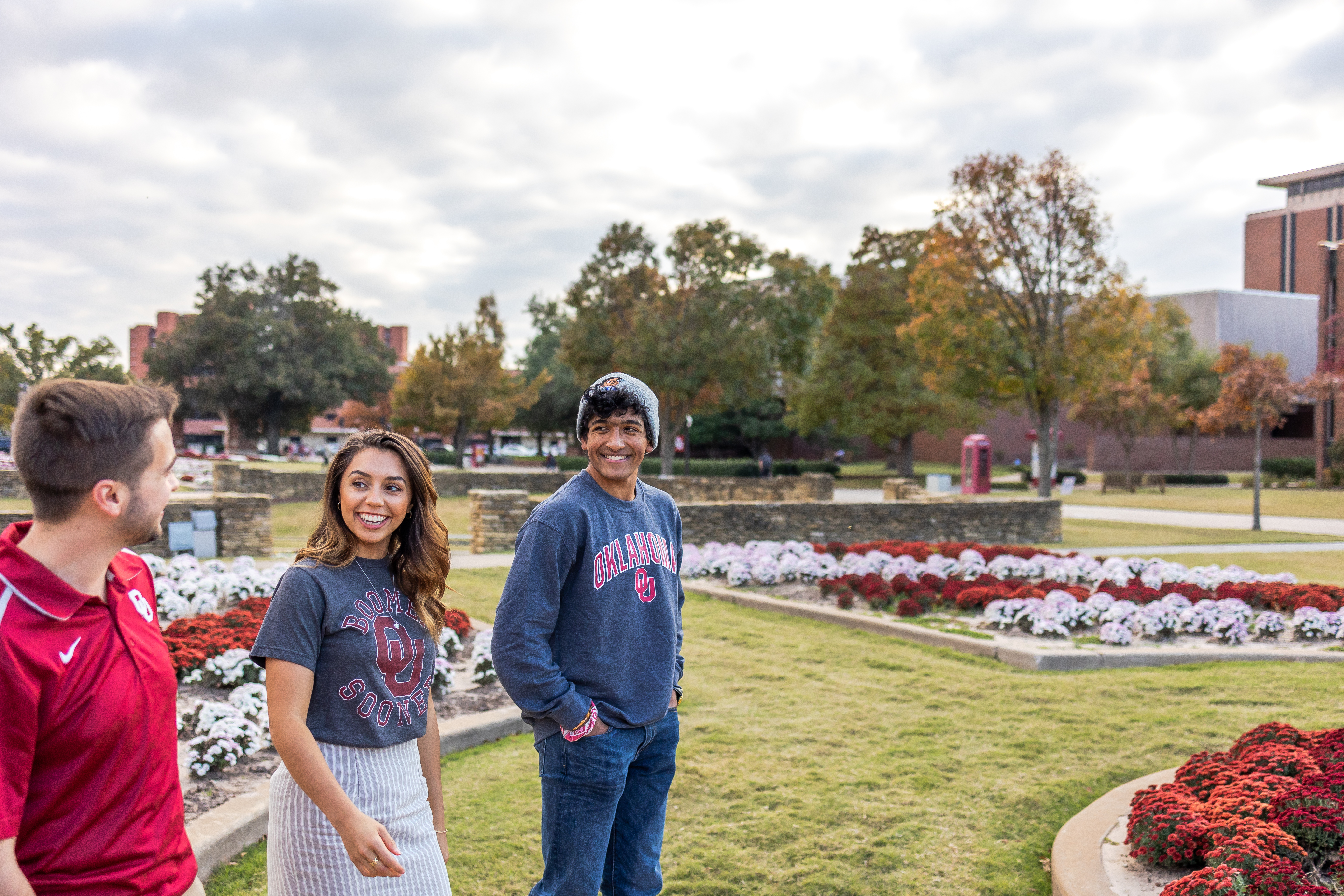 Students walking on the South Oval