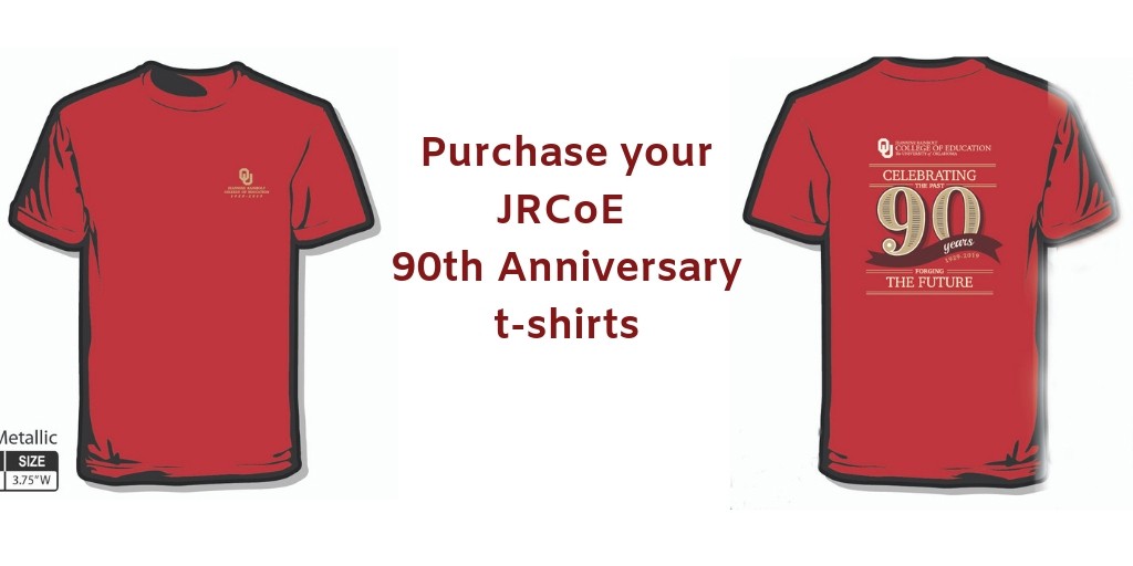 90th anniversary t-shirt graphic