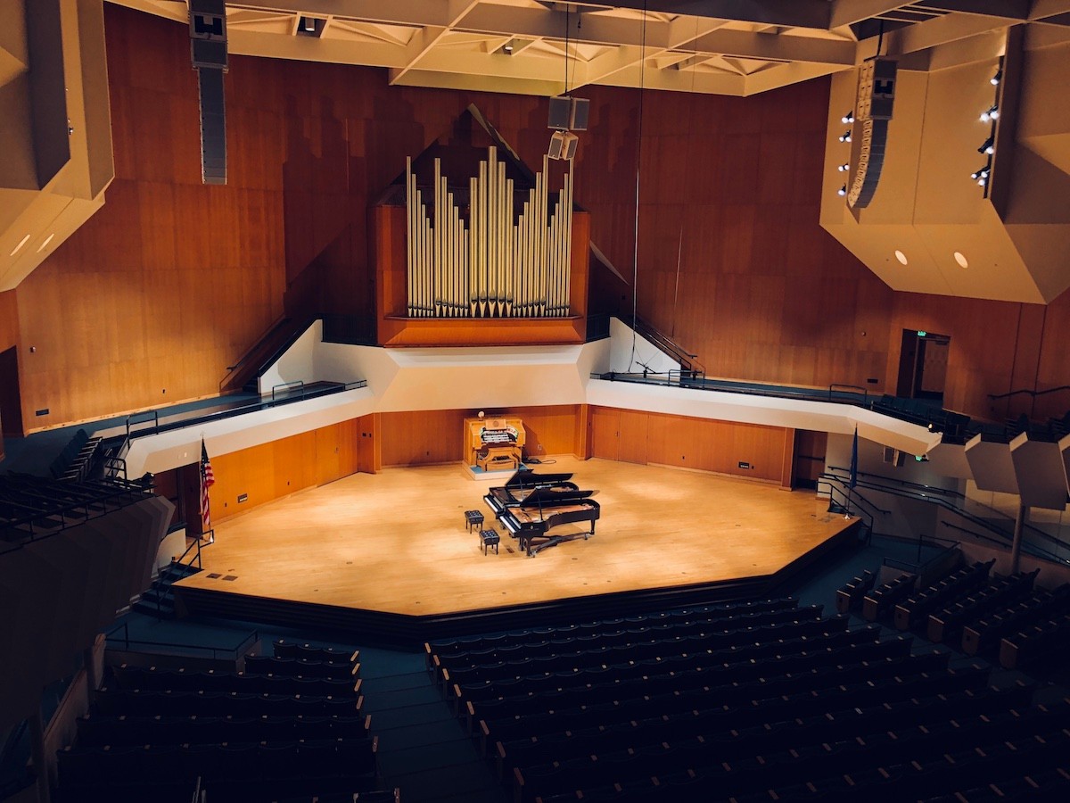 Two Steinway Pianos in Sharp Concert Hall