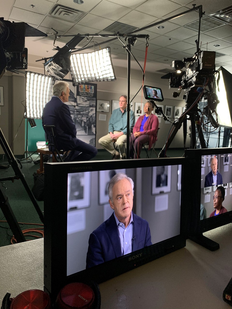 Scott Hammerstedt and Phoebe Stubblefield are interviewed by 60 Minutes’ Scott Pelley