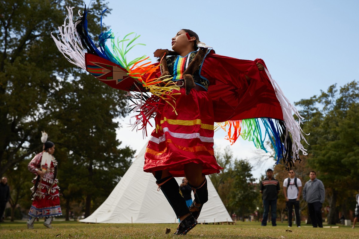 Dancer at Indigenous Peoples Day