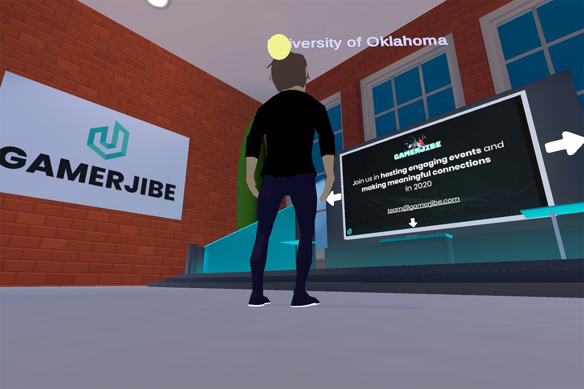 screen shot of virtual career fair space
