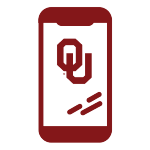 phone with OU logo icon