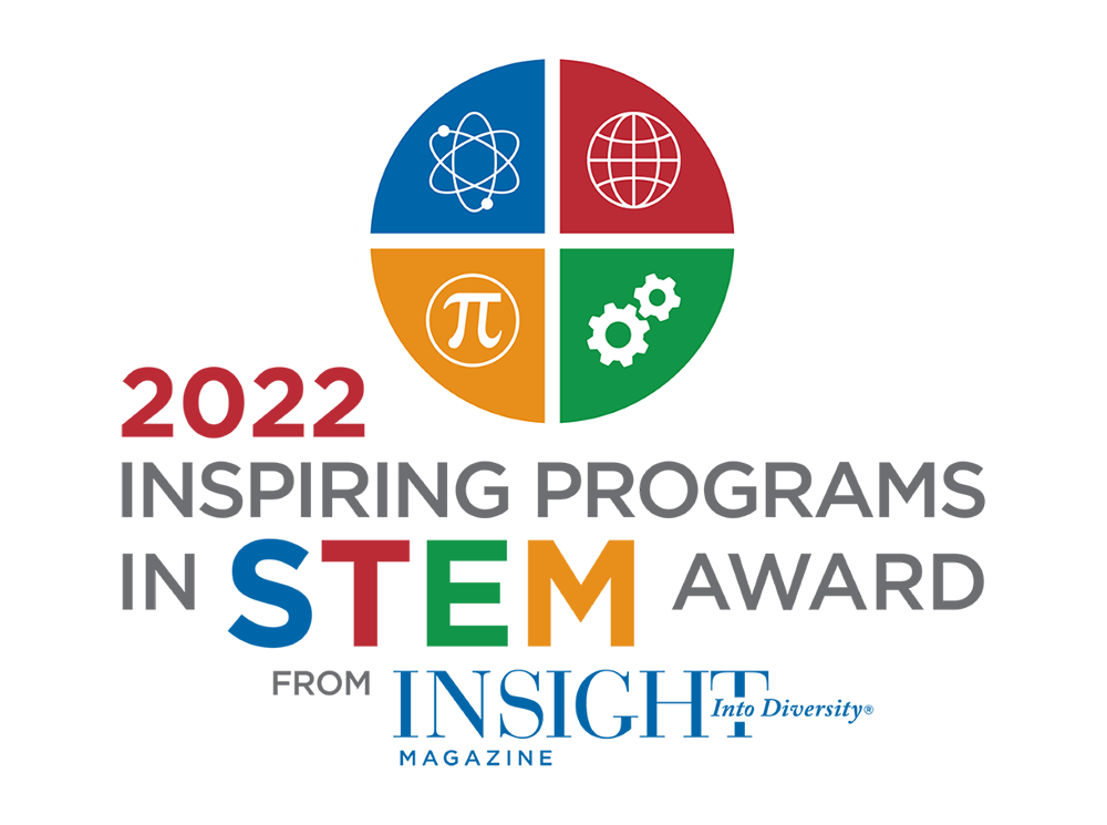 "2022 INSPIRING PROGRAMS IN STEM AWARD" logo image