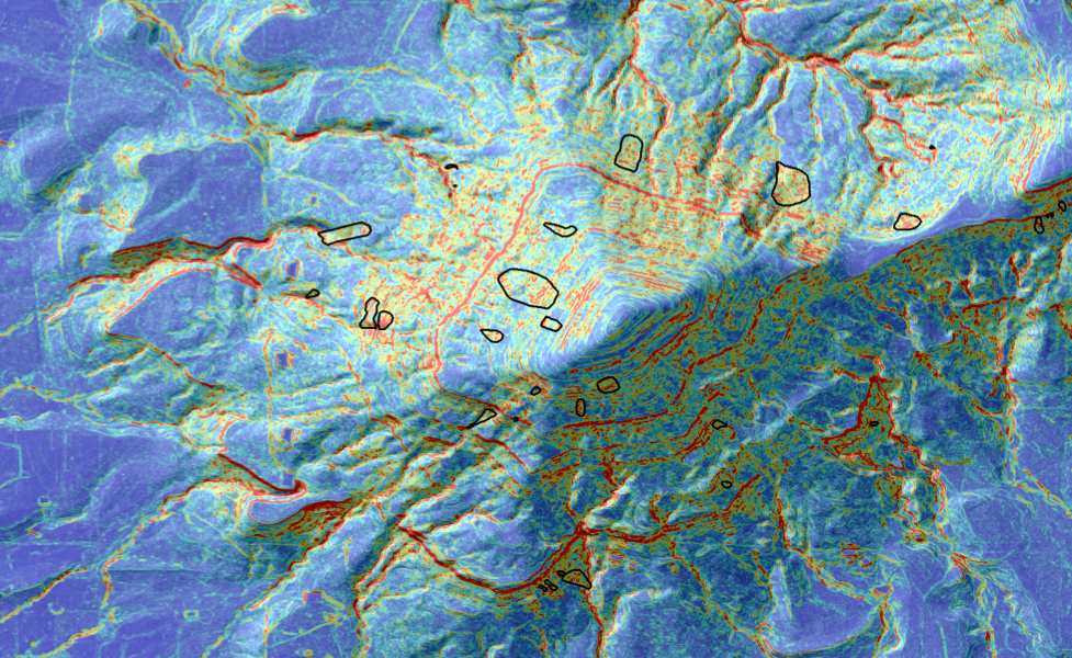 Landslide susceptibility map