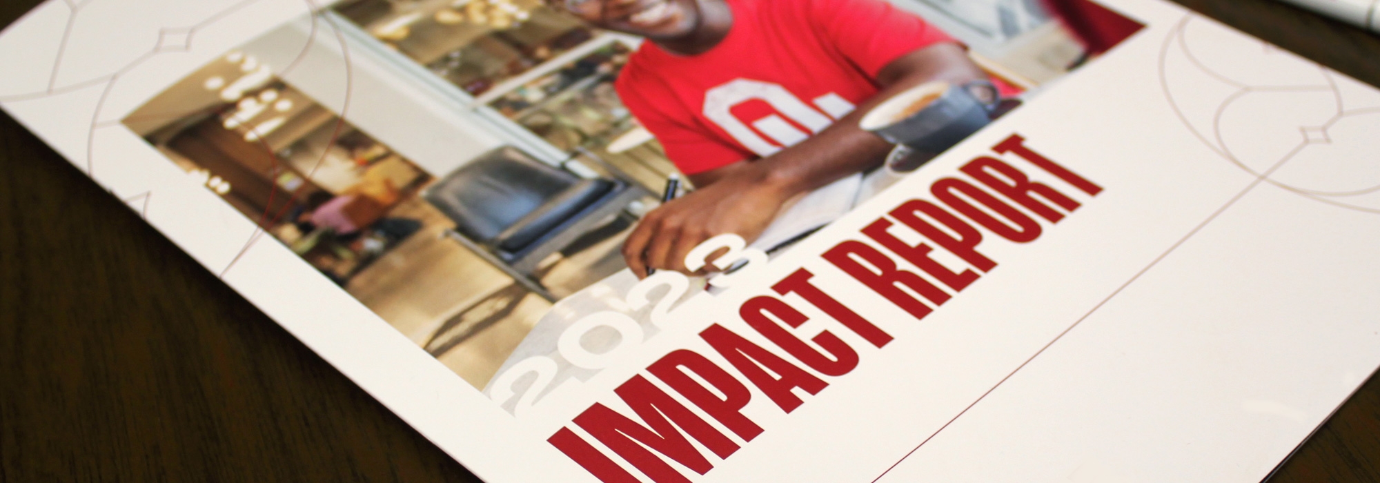 Photo of the cover the 2023 OU Online Impact Report