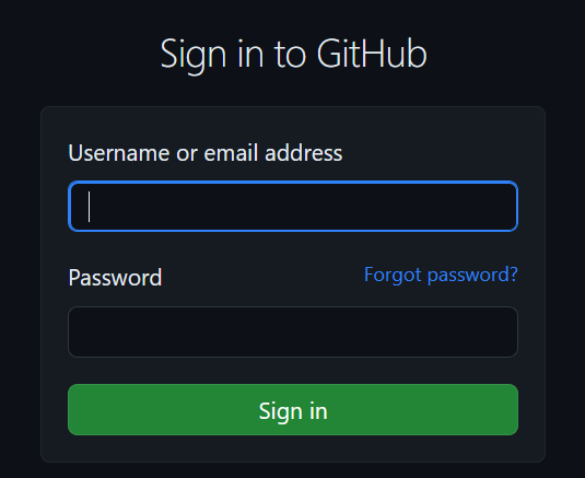 git hub sign in website