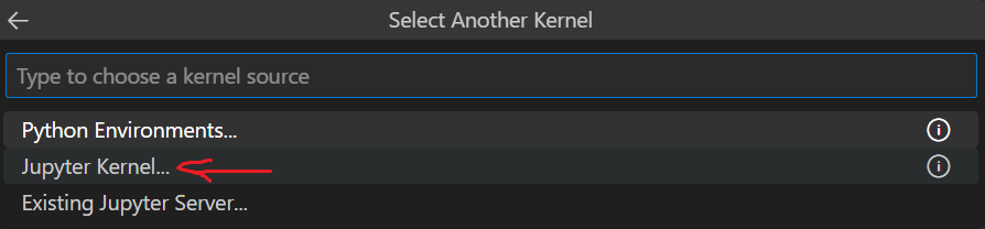 visual studio code jupiter select jupiter kernel