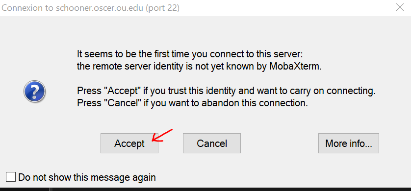 mo ba x term secure shell accept connection