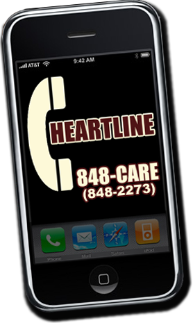 HeartLine Crisis Connection 848-CARE (848-2273)
