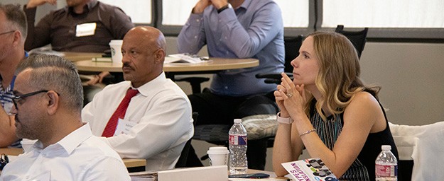 EMBA in Energy students attend class at the Gene Rainbolt Graduate School of Business in Oklahoma City.