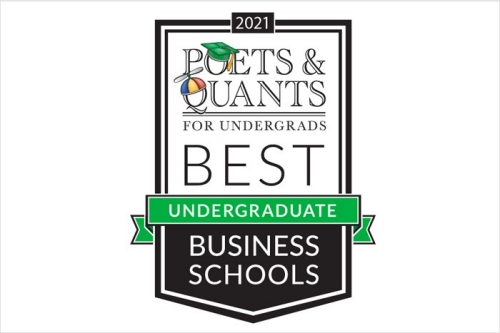 Rankings badge - Poets & Quants Best Undergraduate Business Schools 2021