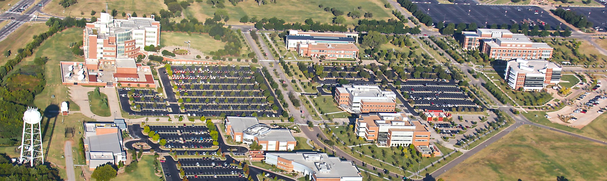 Aerial photo of the research campus