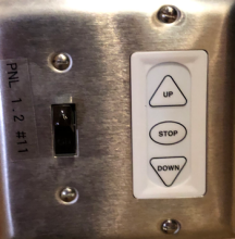 light switch panel with buttons