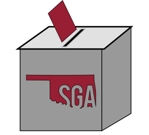 Picture of a suggestion box with SGA image on the front.