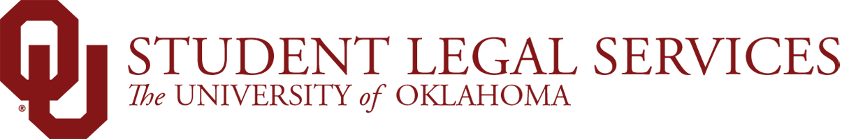 Interlocking OU, Student Legal Services, The University of Oklahoma website wordmark.