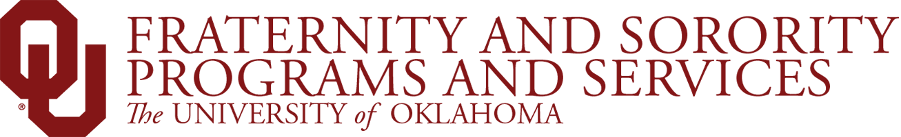 Interlocking OU, Fraternity and Sorority Programs and Services, The University of Oklahoma website wordmark.