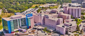 Aerials of the Saint Francis Hospital Campus. 

Photo by Shane Bevel