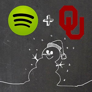 OU + Spotify snowman graphic