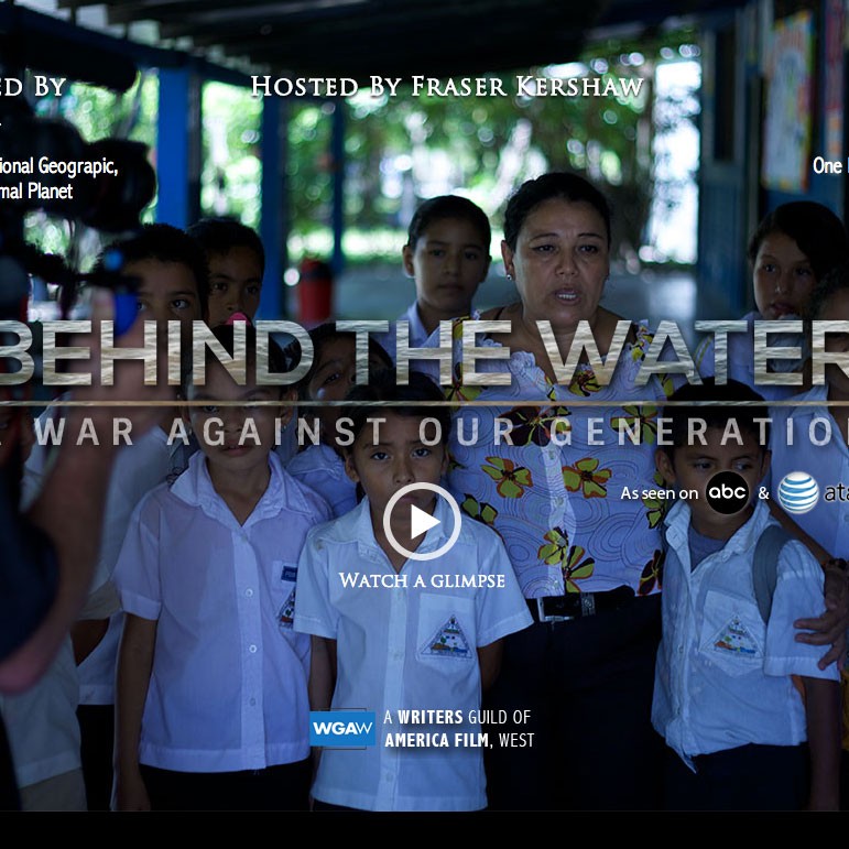 Behind the Water homepage screenshot
