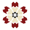 Image of Writing Center logo, which is a crimson and cream flower made of pencils.