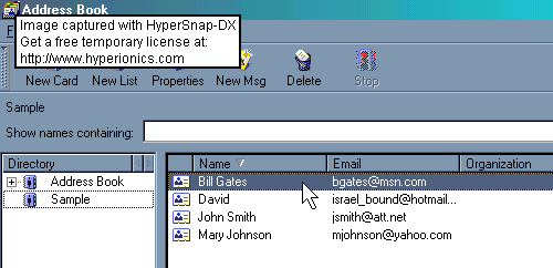 Netscape E-Mail  Address Book