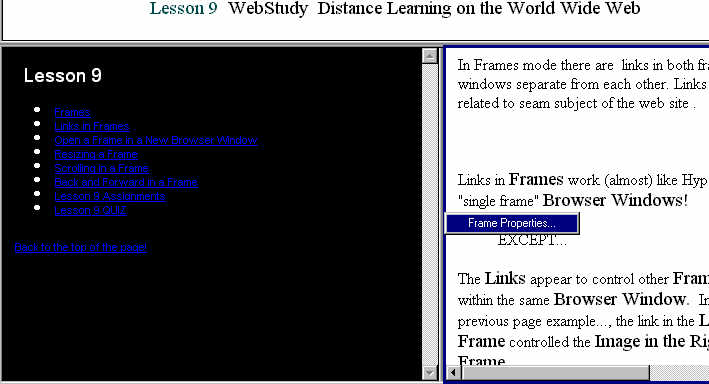 Frames  Resize Window Example 2