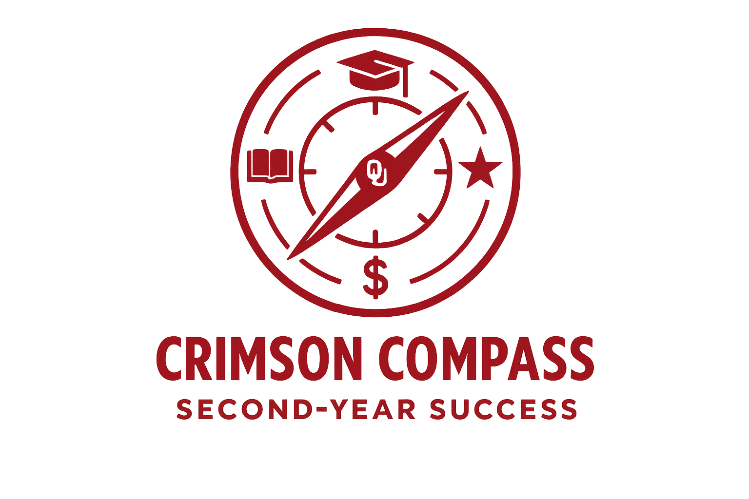 The entrance to Lissa and Cy Wagner Hall, with greenery and an OU flag in the foregound.