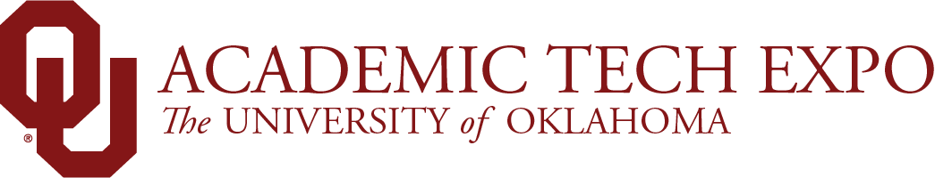 Interlocking O U, Academic Tech Expo, The University of Oklahoma website wordmark.