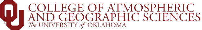 College of Atmospheric and Geographic Sciences, The University of Oklahoma website wordmark The University of Oklahoma College of Atmospheric and Geographic Sciences
