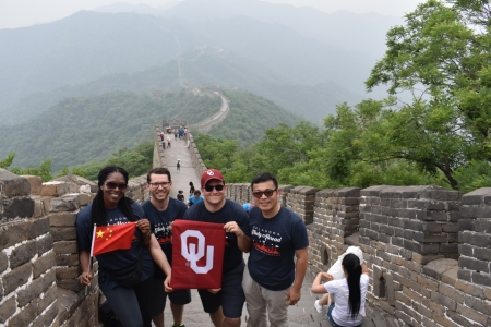 OU students studying abroad
