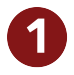 círculo de color carmesí con el número uno adentro para representar el rigor académico