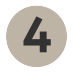 círculo de color arena con el número cuatro dentro para representar la cartas de recomendación