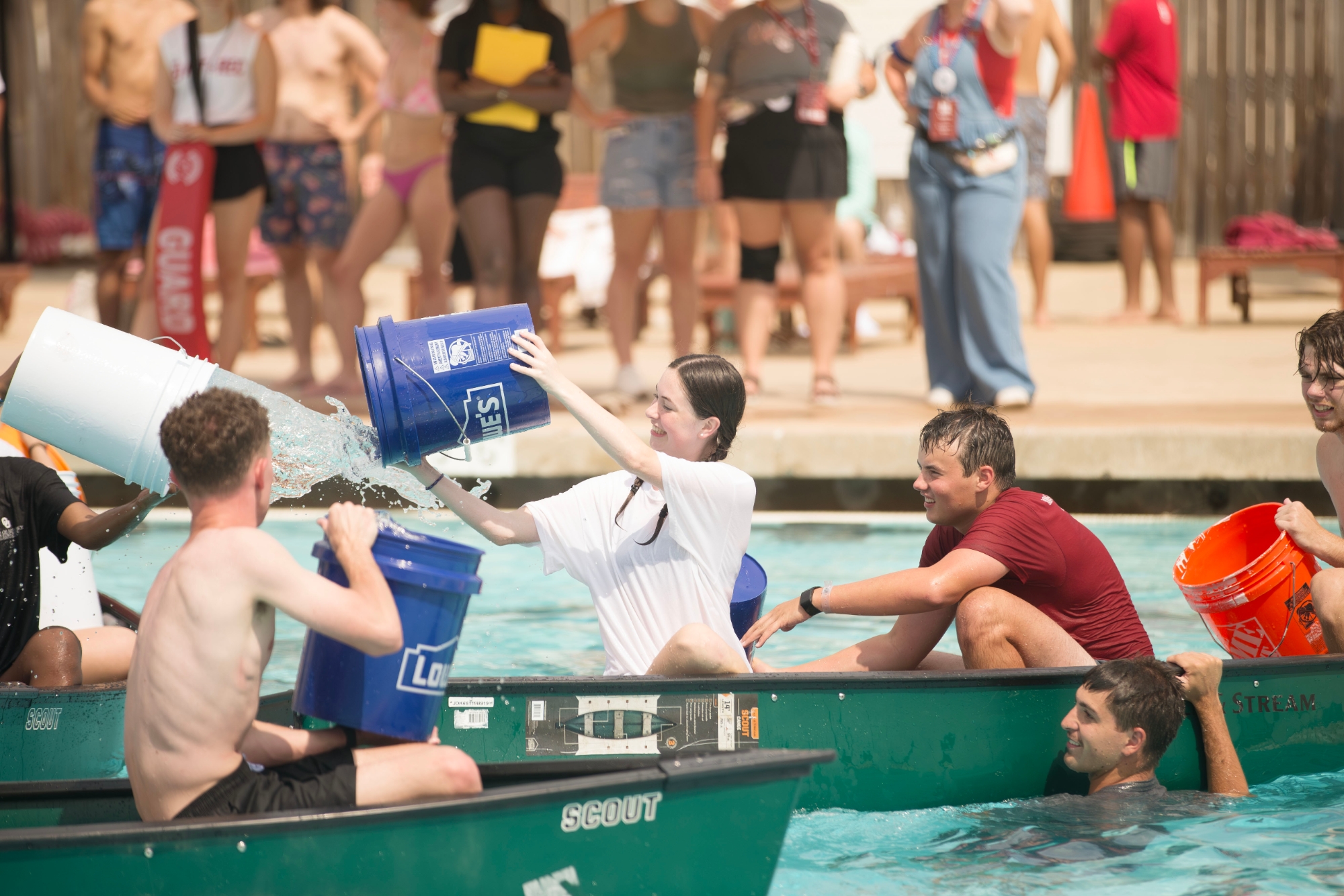 Camp Games with a water relay