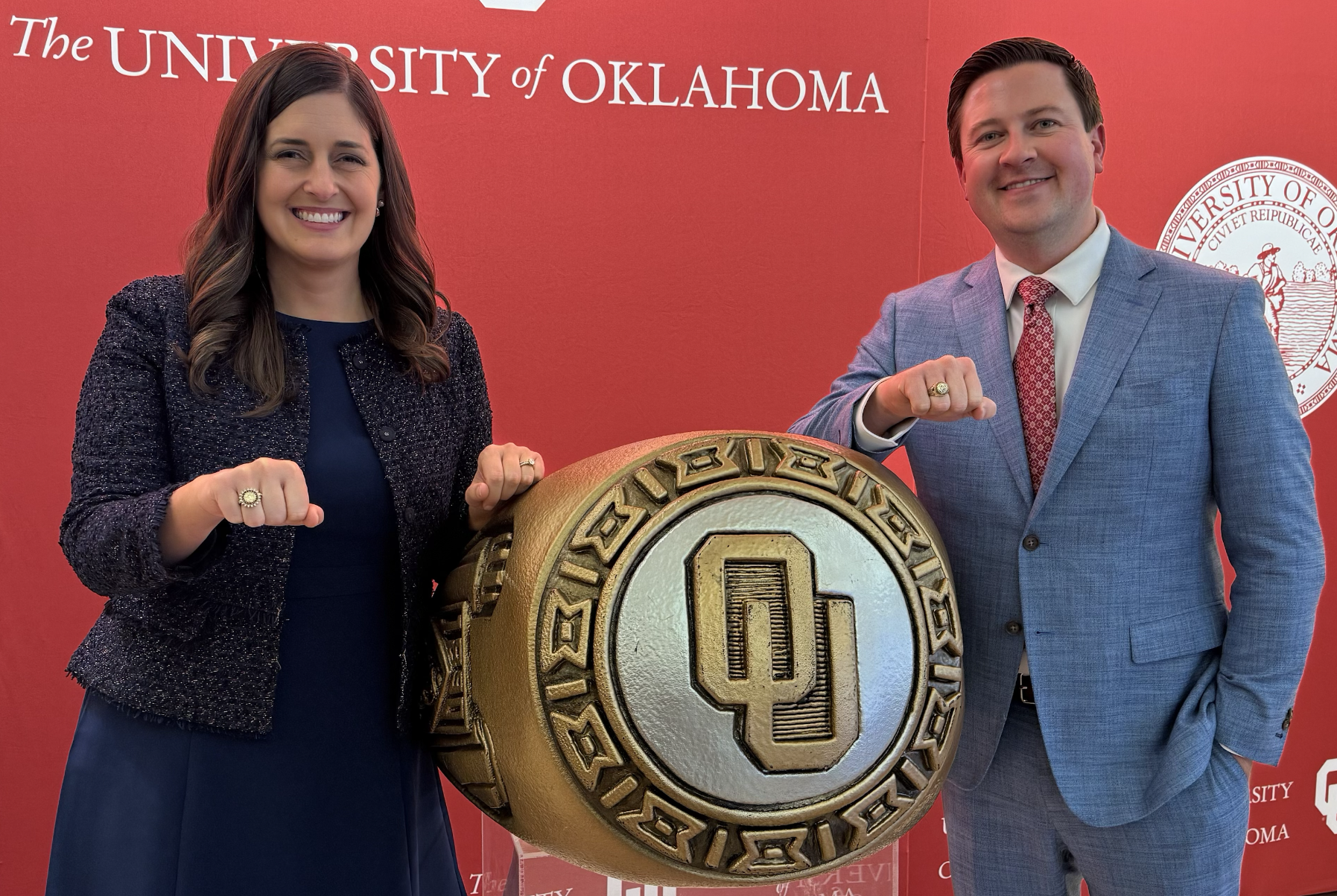 Michael and Madison Nash at the Ring Ceremony