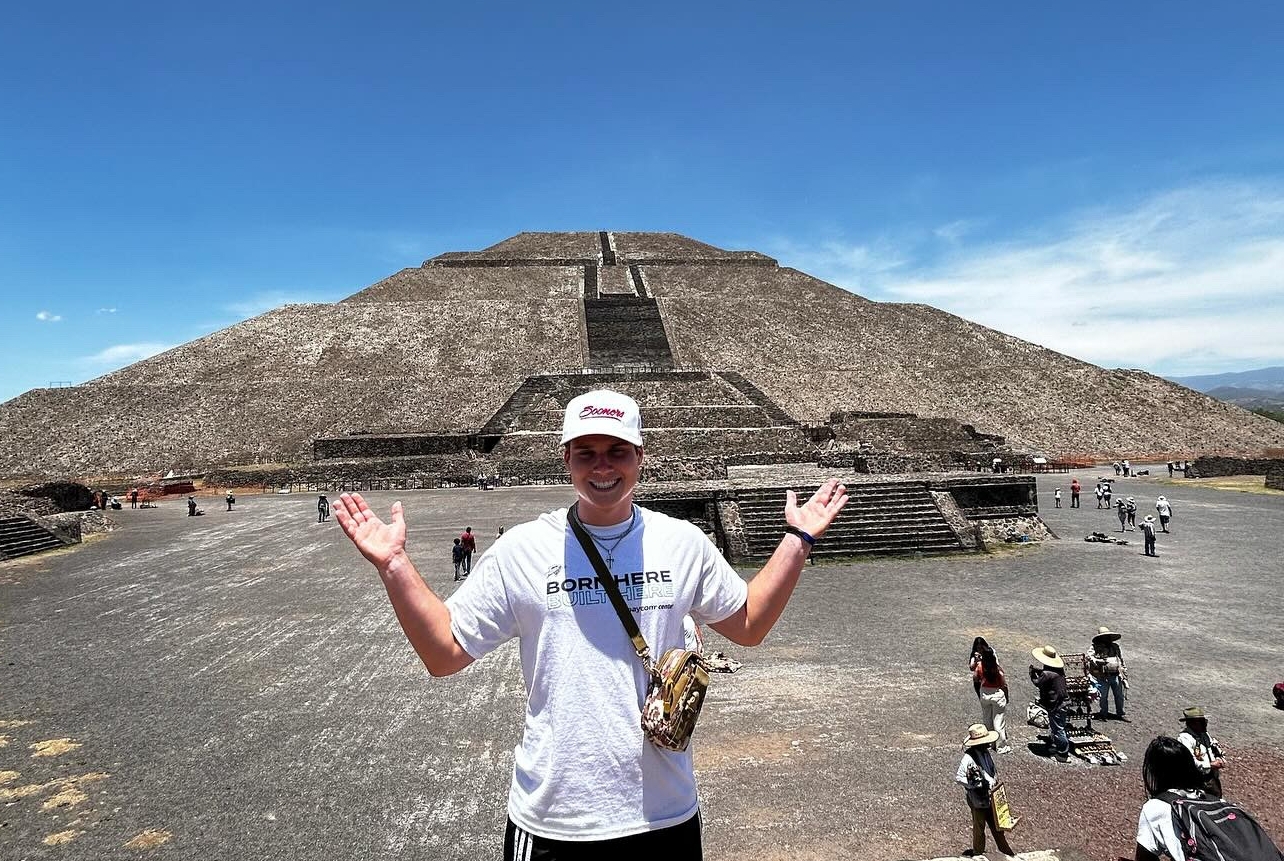Brysan Redwine on his study abroad trip