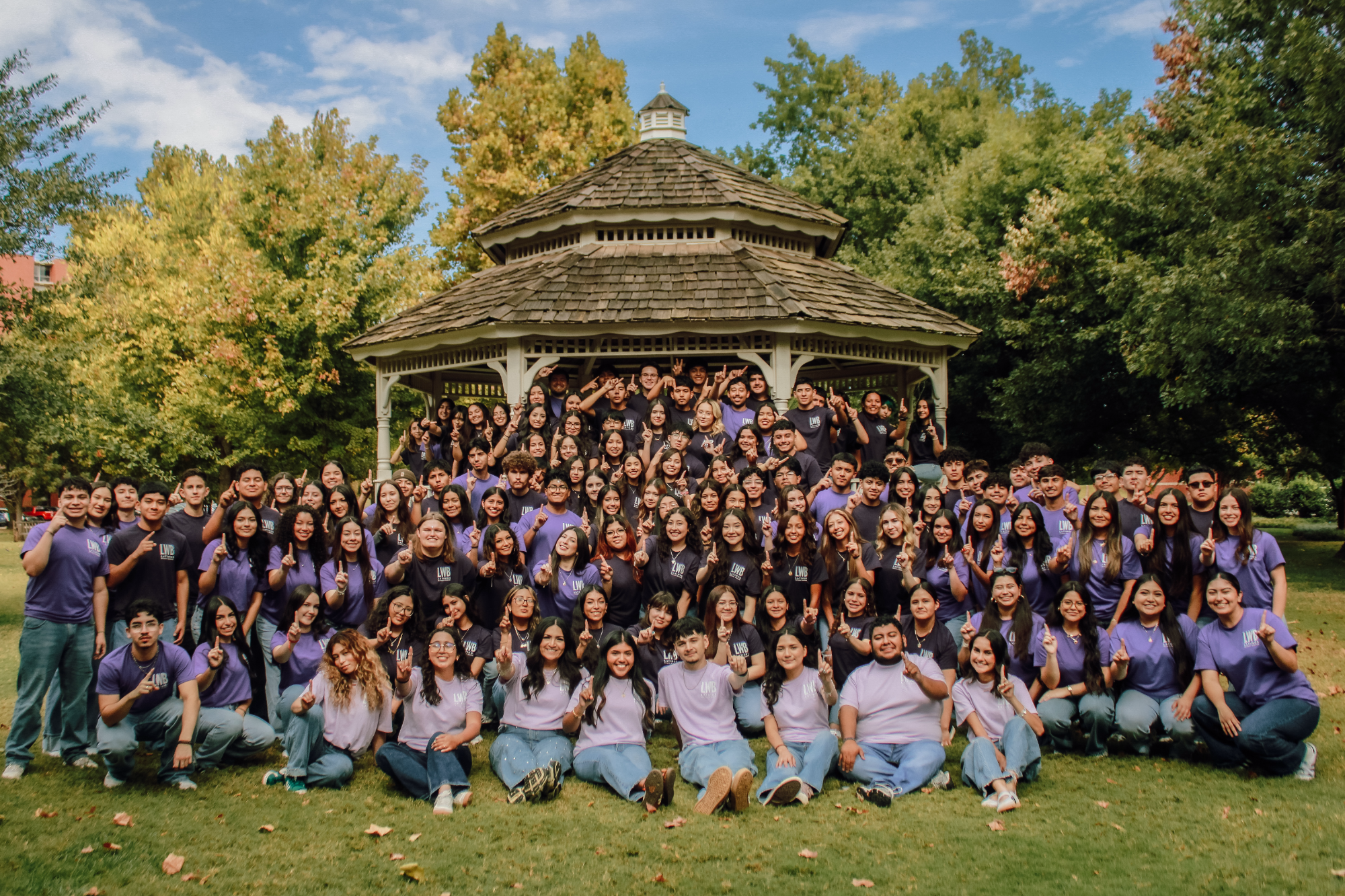 Chabelli and the entire student organization: Latinos Without Borders