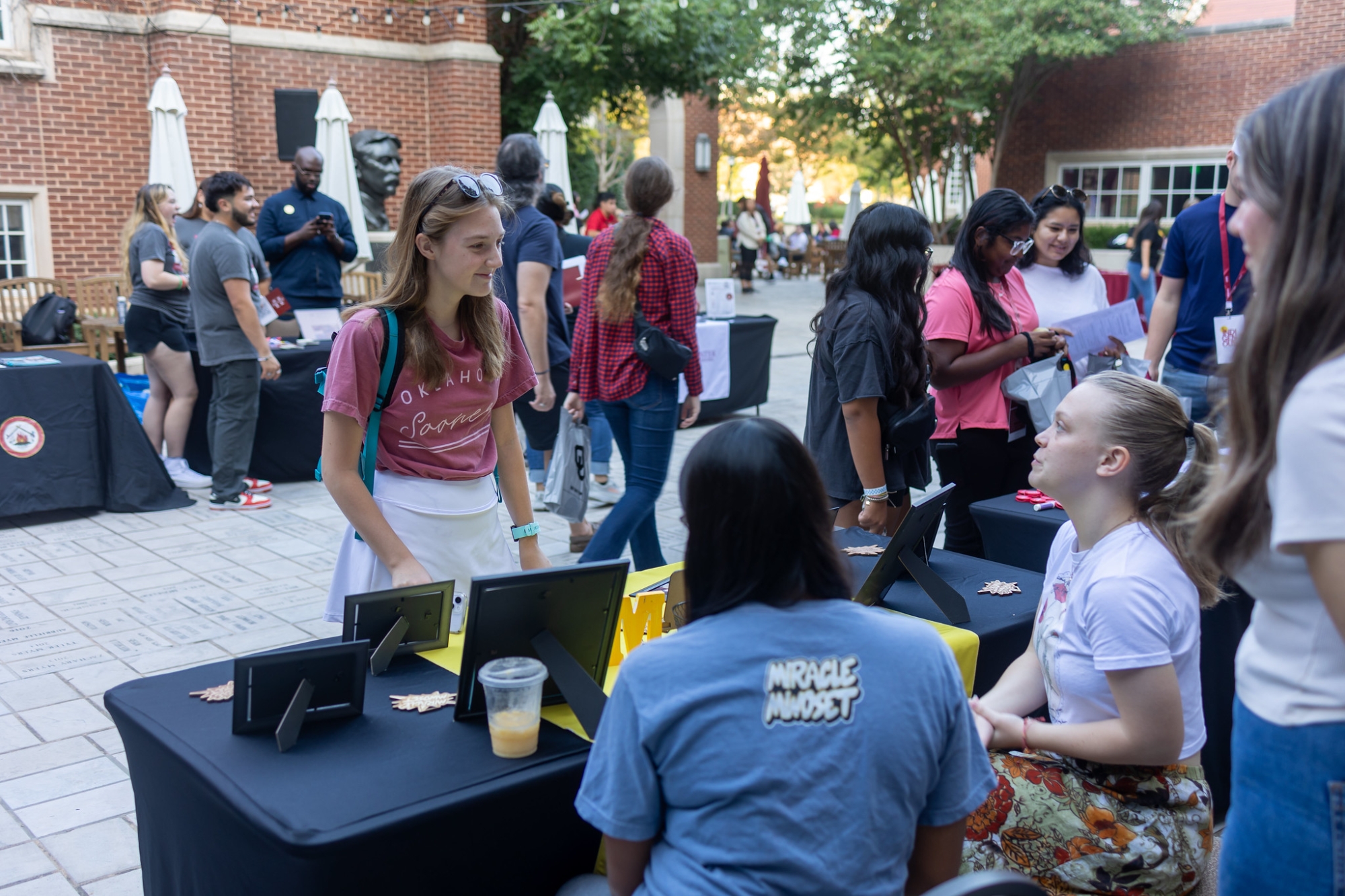 Students at resource fair