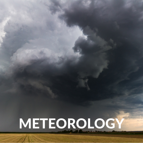 A menacing supercell swirls over the plains. Meteorology.