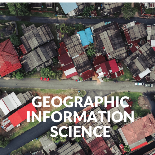 A drone’s-eye view of a residential area. Geographic Information Science.
