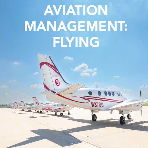 A row of OU Planes. Aviation Management: Flying 